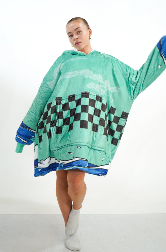 Checkered Blanket Hoodie