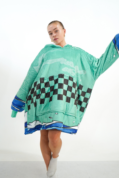 Checkered Blanket Hoodie